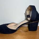 Nine West Addison Shoes Womens Size 8.5M Suede Block Heel Ankle Strap Dressy Photo 4