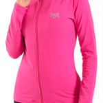 Everlast  Sport Womens Pink Long Sleeve Full Zip Hooded Jacket Size SMALL Photo 0