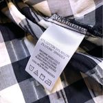 Foxcroft  NYC Germaine Crinkle Buffalo Plaid Black and White Shirt Photo 14