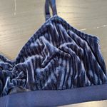 Free Press  Velvet Bralette in Deep Blue Photo 3
