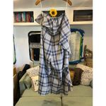 Gianni Bini Women's Plaid Jumpsuit Blue Size S Casual Wide Leg Photo 2