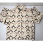 UGG  Sun Shirt Jacket ButtonUp Unisex Medium Pink Tan Cozy Chunky Oversized New Photo 12