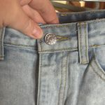 SheIn Distressed Blue Denim Jean Shorts Size Small Photo 1