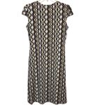 Axcess by Liz Claiborne 70s Style Mod Print Dress. Size S Tan Photo 5