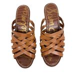 Sam Edelman  Devon Strappy Wedge Sandal Saddle Leather Woven Espadrille Size 8.5 Photo 5