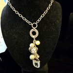 Guess  necklace Silver Tone Key & Padlock, Heart Photo 0