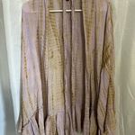 Free People 🌸 FP One by  Textured Ruffle Hem Kimono Cardigan Wrap – Size M/L 🌸 Photo 3