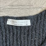 Final Touch  Charcoal Knit Top Photo 1