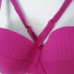 Terra & Sky  NEW 3X Pink Underwire Bikini Swim Top in Deep Pink Fuchsia Photo 3