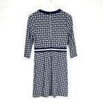 Draper James Honeycomb elbow sleeve blue and white pointe dress S Photo 1