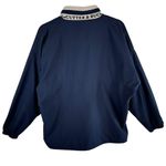 Cutter and Buck Vintage Navy Blue Tan Full Zip Windbreaker Jacket Women's Size L Photo 1