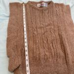 VTG 70s Women’s Sz: S The Silk Workshop Open Side Tan Pullover Cable Knit Vest. Photo 5