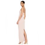 Nookie Muse Bodycon Gown Maxi Dress in Nude Size Small NWT Photo 2