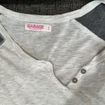 Garage NWOT  small baseball style v neck shirt Photo 1