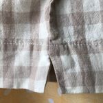 BeachLunchLounge beige checked Linen Pants M Photo 5