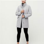 J.Crew  Cocoon Coat Jacket Womens Italian Stadium Cloth Wool Size 00 Photo 2