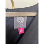 Vince Camuto  Black Sheath Dress Short Sleeve Knee Length Classic Event Wedding 8 Photo 3