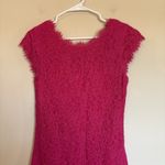 Diane Von Furstenberg  Brittany Stretch Lace Fuschia‎ Jewel Pink Dress 8 Photo 2