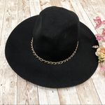ASOS Chain Felt Black Fedora Hat Photo 0