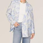 Thakoon Collective Tie Dye Pastel Blazer Jacket Blue White Womens 4 Photo 1