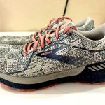 Brooks Adrenaline GTS 21 Running Shoes Navy and White with Salmon Pink Sole 11W Photo 0