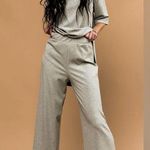 Lala Lex Ribbed Playsuit in Heather Grey Gray Size M Photo 1