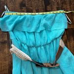 Rebellion  Belted Strapless Tiered Ruffle Stretch Waist Eyelet Trim Dress Size 1X Photo 10