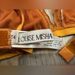 LOUISE MISHA Collection Camel Svetlana Velvet Bra Size L‎ Brown Size L Photo 3