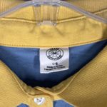 Urban Outfitters  Shirt Women Large Blue Yellow Crochet Flower Crop Casual Hippie Photo 6