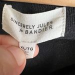 Sincerely Jules for Bandier Black Collared Pullover Sweatshirt Top Women’s XL Photo 4