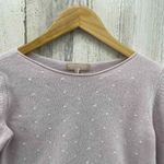 Bendetta B. Sweater Womens Small Pink White Swiss Dot Wool Cashmere Blend Photo 2