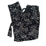 SO Juniors' ® Elastic Waist Wide-Leg, Floral Black Elastic Pants Photo 2