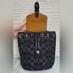 Coach NWT  Amelia Black Denim Mini Convertible Backpack Crossbody - Style CP106 Photo 5
