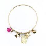 Boutique Beaded Sea Turtle Charm Colorful Bangle Bracelet Photo 2