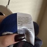 Farm Rio  Navy Mixed Print Knit Cardigan Sz Small‎ Oversized Dopamine Teacher Photo 8