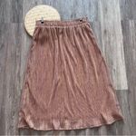 Love Riche  metallic dusty rose pink midi‎ skirt Photo 2