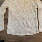 American Eagle  Outfitters Crème Crew Neck Knitted Pullover Sweater Size Large Photo 9