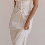 House Of CB  'Illiana' Ivory‎ Real Silk Maxi Dress NWOT size M Photo 0