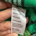 Good American Green Plaid Cropped Tartan Button Up Sz 0/XS Photo 5