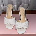 Jessica Simpson White Fringe Olya Sandal heel Photo 4