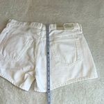 AGOLDE Parker Long Short High Rise Denim Shorts White Dough Size 32 NWT Photo 6