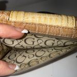 Guess Vintage Tan & White Embossed Leather trifold wallet Photo 5