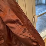 Nicole Miller  mahogany brown leather jacket, Size Medium Photo 3
