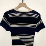 Equipment  Dewey Sweater Midi Dress Blue Stripe Womens Large Wool Photo 7