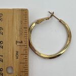 Y2K Gold Tone Hoop Earrings Women's Jewelry Classic Everyday Minimalist Style Photo 2