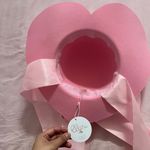 Elleni The Label Pink Wide Brim Hat with Bow Photo 1