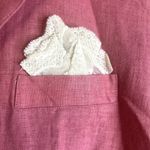 White Stag Pink Linen Blend Button Up Lightweight Jacket Size Small 4/6 Photo 6