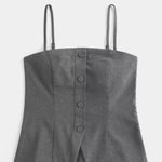Hollister  Button-Through Tube Top / heather grey / Size M - 340-292-00068-112 Photo 2