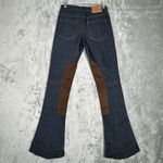 L'Exposition Jeans Women 00 24" Blue Equestrian Pants Breeches Boot Cut Dark Photo 2