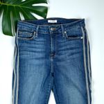Good American Good Legs Straight Jeans with Athletic Stripe Photo 6